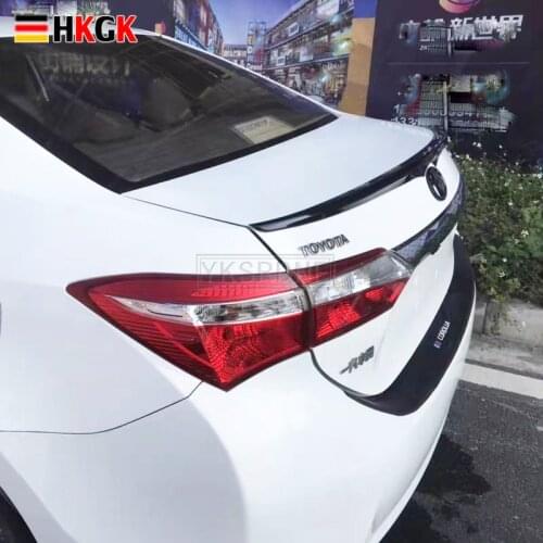 For Toyota Corolla 2014 2015 2016 2017 2018 ABS Plastic Unpainted Primer Tail Trunk Lip Wing Rear Spoiler Decoration