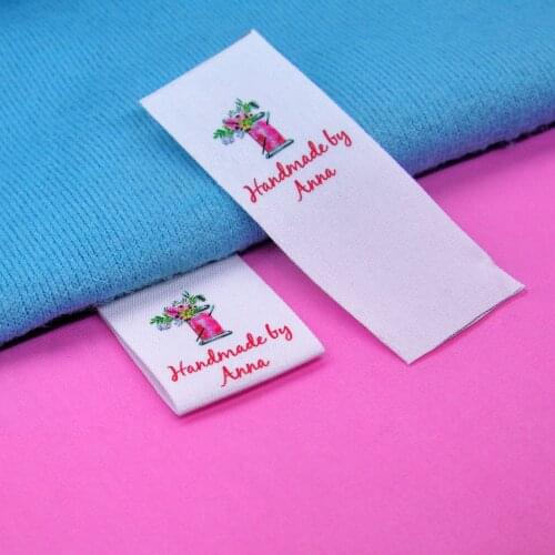 Custom Sewing Labels, Custom Clothing Tags, Name Tags, Handmade labels (FR114)