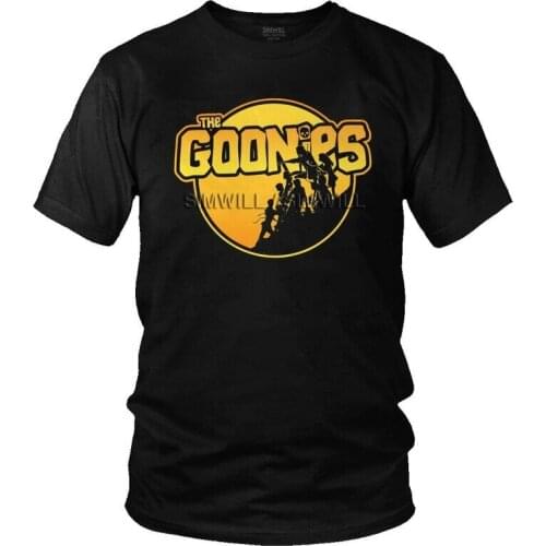 The Goonies T-Shirts Men Streetwear T Shirt Short Sleeve Never Say Die Sloth Chunk Fratelli Skull Pirate Tshirt Cotton Tee Top