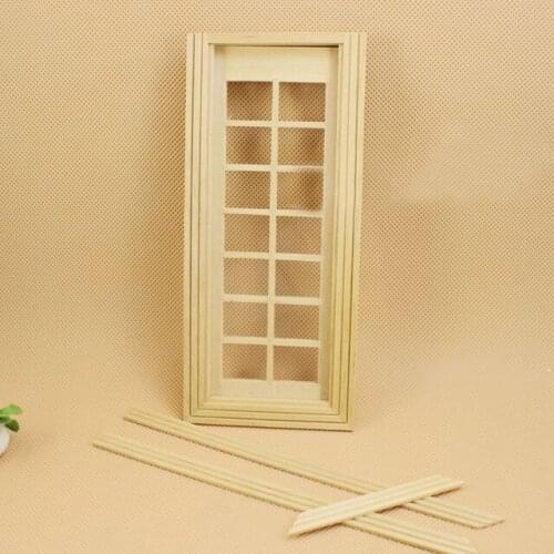 G05-X4605 children baby gift Toy 1:12 Dollhouse mini Furniture Miniature rement mini wooden 14 Georgia door 1pcs