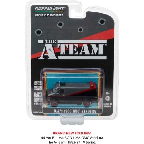 Greenlight Cars 1/64 1983 GMC VANDURA Hollywood A-Team Movies Collection Metal Diecast Model Car Toys Gifts