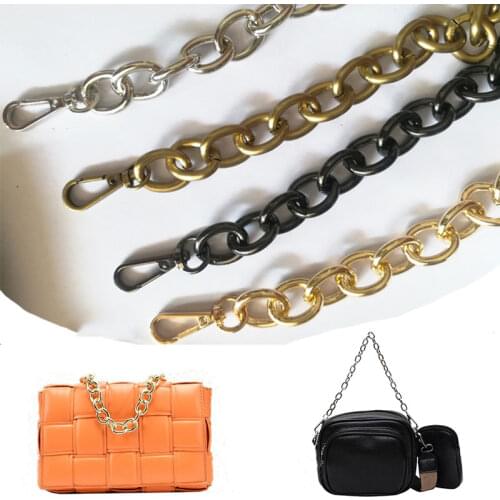 New 30cm Replacement Bag Strap Chain For Handle Bag Handbag Hardware Metal Bag Chain For Shoulder Bag DIY O Shape Bag Accessory