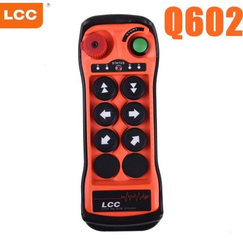 LCC Q602 Single Double Speed Crane Industrial Wireless Remote Controller Control Lift 6 Channel 2 Double Speed 4 Single Speed