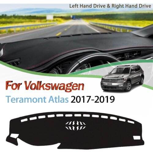For VW Volkswagen Teramont Atlas 2017 2018 2019 Anti-Slip Mat Dashboard Cover Pad Sunshade Dashmat Anti-uv Carpet Accessories