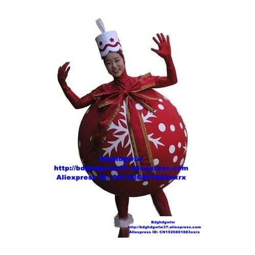 Christmas Gift Christmas Ball Mascot Costume Adult Cartoon Character Outfit Promotion Ambassador Sports Carnival zx1559