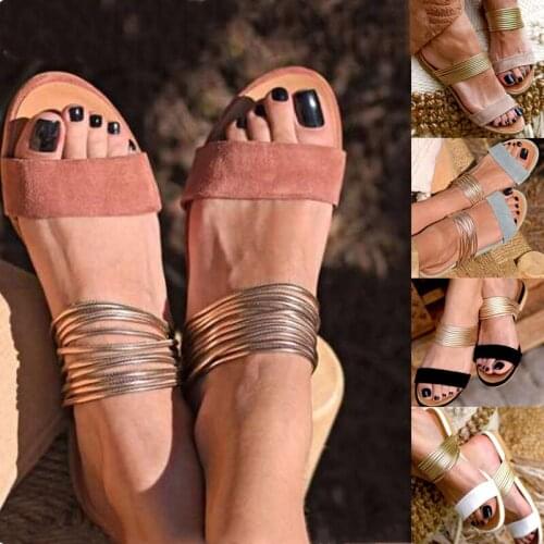 Women Rome Sandals New Summer Hot Retro Wedges Gladiator Non-slip Slippers Ladies Party Office Shoes Beach Sandals Slides