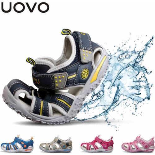 UOVO Summer Beach Boys Shoes Closed Toe Sandals For Boys Designer Toddler Sandals For 4 - 15 Years Old sandals for girls