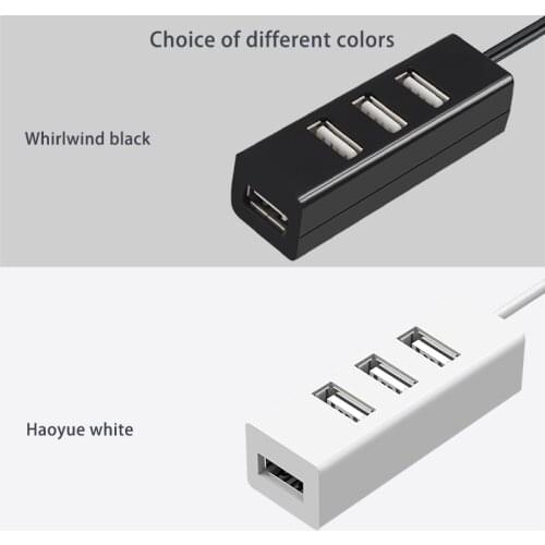 USB Hub 2.0 Multi USB Splitter USB 2.0 Hub 4 Port Multiple Expander Multi Splitter High Speed For PC Computer Accessories