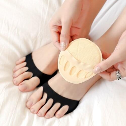 10 Pcs Toes Forefoot Pads for Women High Heels Half Insoles Calluses Corns Foot Pain Care Absorbs Shock Socks Toe Pad Inserts