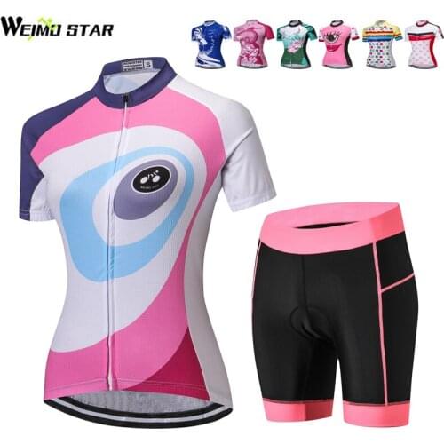 Weimostar Womens Breathable Cycling Jersey Set Youth High Quality mtb Bike Jerseys Quick Dry Bicycle Clothes Cycling Clothing