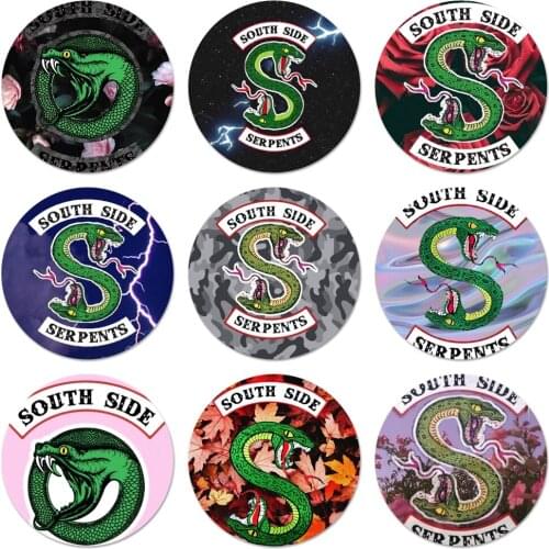 58mm Riverdale Southside Serpents Badge Brooch Pin Accessories For Clothes Backpack Decoration gift