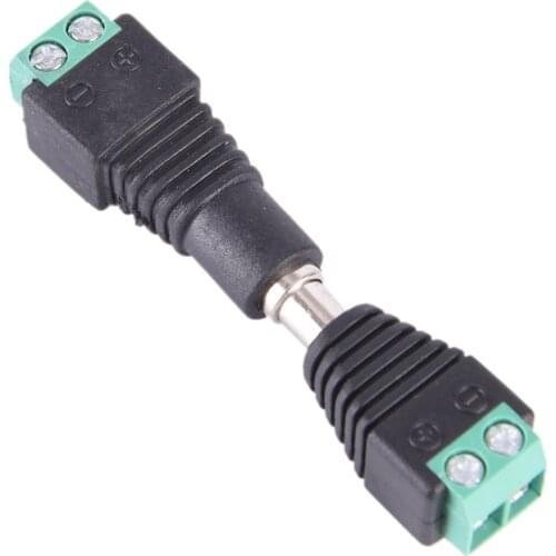 10pcs DC Power Cable Female / male Plug CCTV Camera 5.5mm X 2.1mm Connector Adapter Jack 5.5*2.1mm To Connection Led Strip