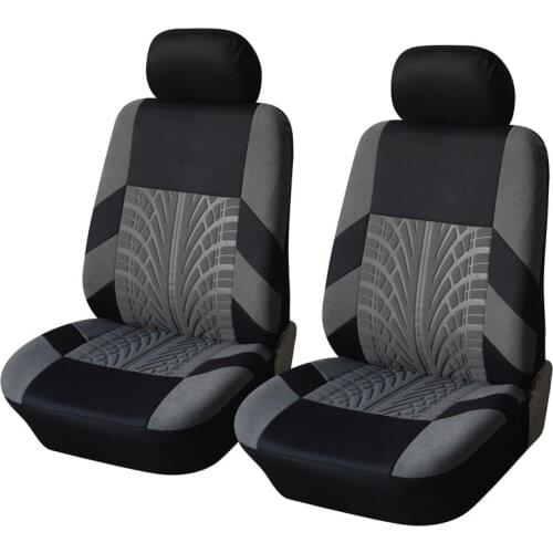 2/5pcs Universal Embroidery Car Seat Covers Fit Most Car Cover with Tire Track Detail Styling Car Seat Protector Car Accessories