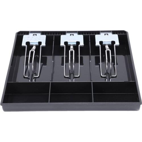 3-Grid Money Cash Coin Register Insert Tray Replacement Cashier Drawer Storage Register Tray Box Clify Store