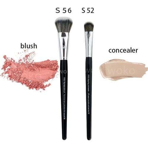 56 PRO Foundation Blending Brush Airbrush Blush Powder Foundation Brush Face Foundation Concealer Brush Synthetic Makeup Brush