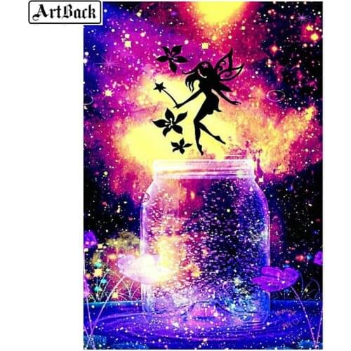 5d diy diamond painting bottle elf landscape pattern full square diamond mosaic resin diamond embroidery crafts kit