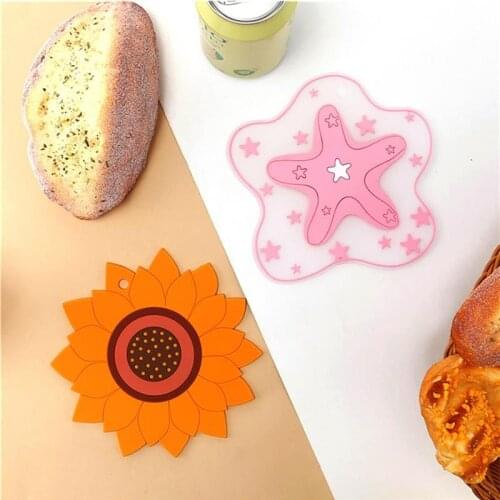 Table Accessories Coaster Sunflower Heat Insulation Table Mat Anti-Skid Cup Coaster Tea Cup Milk Mug Table Mat Home Coaster