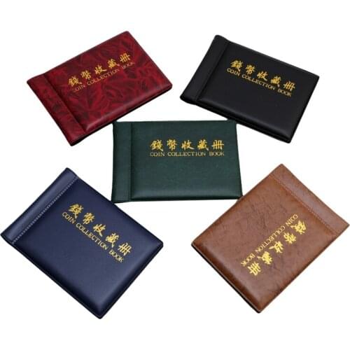 60 Pockets Coins Album Collection Book Mini Penny Coin Storage Album Book Collecting Coin Holders For Collector Gifts Supplies