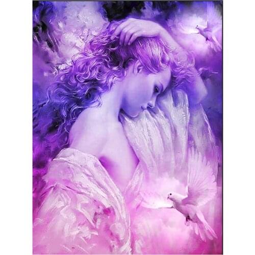 5D DIY Full Round/Square Diamond Painting Pretty Woman 3D Embroidery Cross Stitch Rhinestone Mosaic Home Decor Art Yc979