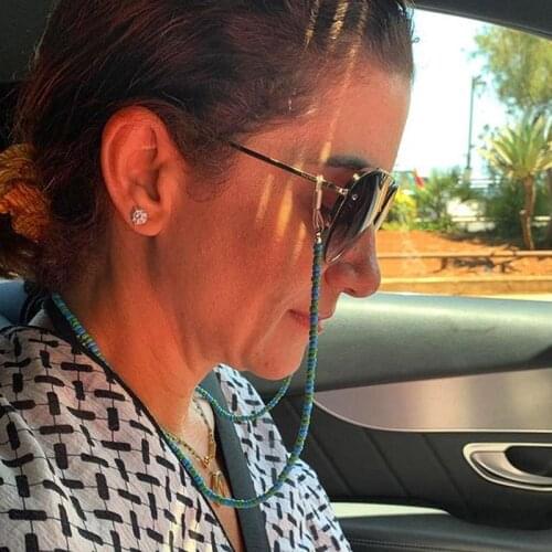 Sunglasses Chain Holder Natural Stone Street Stylish Eyewear Neck Cord Anti Slip