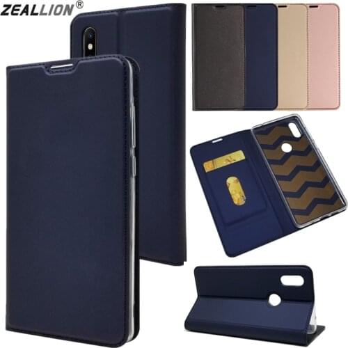 ZEALLION For Xiaomi Mi8 Mi9 Redmi 6 6A Note 4X Note 5 Pro Note 6 Note 7 Case Magnetic Voltage Leather Flip Card Holder Cover