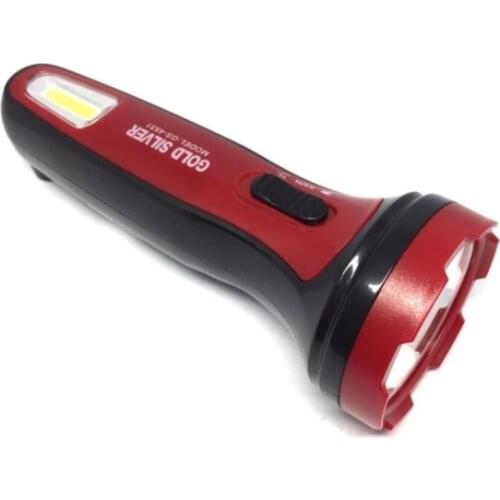 GOLD SILVER GS-4531 3 WATT led + 1 WATT COB LED'Lİ RECHARGEABLE HAND FLASHLIGHT