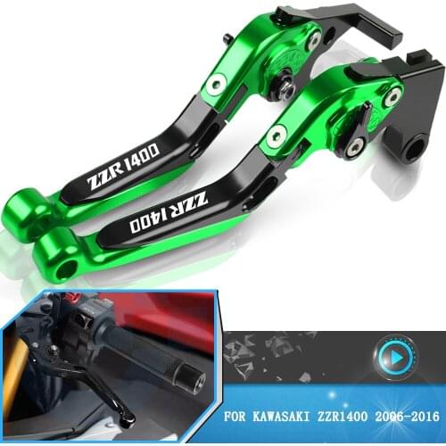 For Kawasaki ZZR1400 ZZ-R1400 ZZR 1400 2006-2016 2015 2014 2013 2012 Motorcycle Aluminum Foldable Brake Clutch Levers Accessory