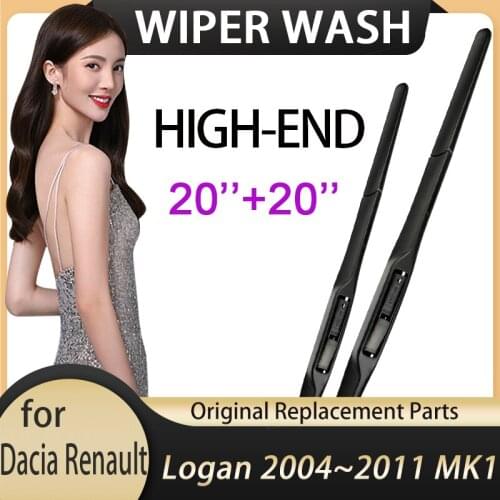 For Dacia Renault Logan MK1 2004~2011 Front Windscreen Windshield Car Wiper Blade Accessories 2005 2006 2007 2008 2009 2010