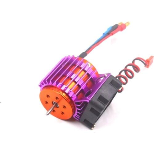 FATJAY RC motor 2838 2800KV 3800KV brushless 2s inrunner with cooling fan for RC car RC boats