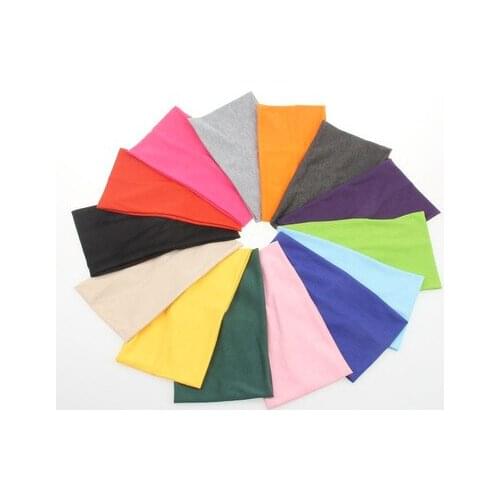 Cotton Extra Wide Yoga Headband Outdoor Headwear Sport Running Band Headband For Women Girls