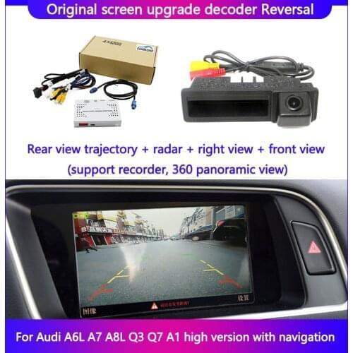 Caméra De Recul For Volkswagen Touareg 2010-2012 High Version With Navigation Rear View Trajectory Front View Support Recorder