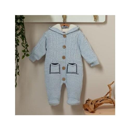 CARAMELL TRİKO ÖRME TULUM MAVİ 008