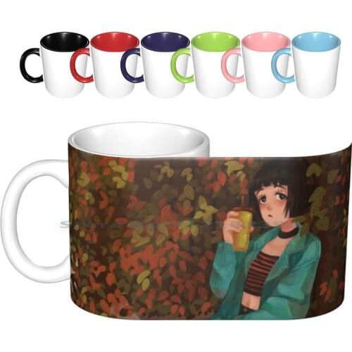 80s Ceramic Mugs Coffee Cups Milk Tea Mug Girls Fashion Autumn Creative Trending Vintage Gift Bottle Cup
