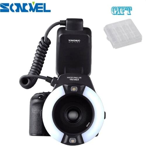 Yongnuo YN-14EX TTL LED Macro Speedlite Ring Flash Light for Canon EOS DLSR 5D Mark II Mark III 6D 7D 60D 70D 700D as MR-14EX