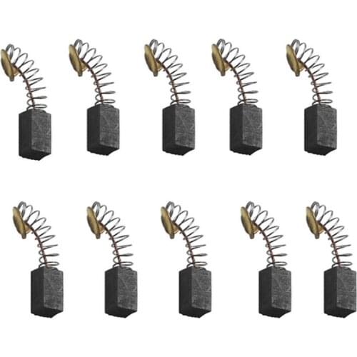 10pcs Mini Drill Electric Grinder Replacement Carbon Brushes Spare Parts for Spring Carbon Brush for Electric Grinder Tool