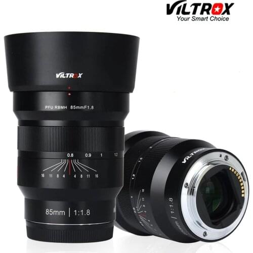 VILTROX 85mm f/1.8 Full-Frame Manual Fixed focus lens Fixed Focus F1.8 Lens for Camera Sony NEX E A9 A7M3 A7R Fujifilm FX-mount