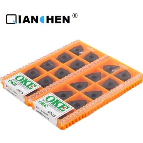 OKE 10pcs/lot High Precision High Performance High Strength CNC WNMG080412 OC3105 Industry Carbide Inserts External Turning Tool