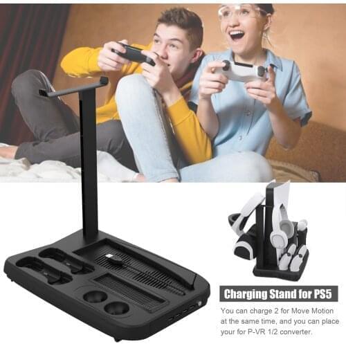 Charging Display Stand Game Console Charger Base For PS5 VR Charger Dock Base For Move Motion Dropshipping Wholesale