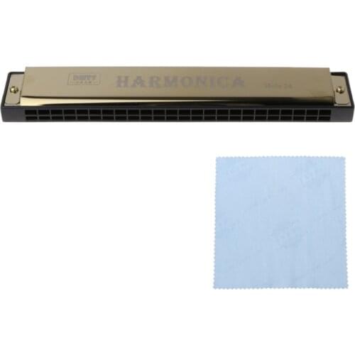 87HF Professional 24 Hole Harmonica Mouth Metal Organ for Beginners