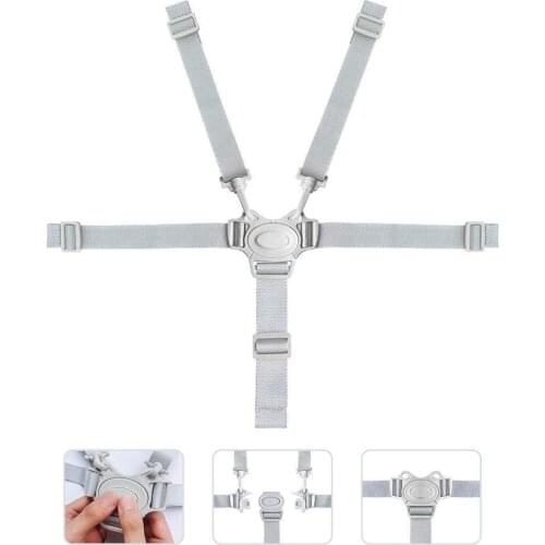 Baby Universal 5 Point Harness High Chair Safety Belt Seat Dining Buggy Belts For Pushchair Stroller Pram Buggy Dining Chair