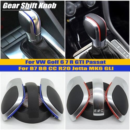 Automatic Gear Shift Knob Stick Lever Shifter For Volkswagen For VW Passat B7 ABS Leather Car Accessories