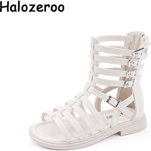 New Summer Kids Princess Sandals Children Brand Shoes Baby Girls Gladiator Sandals Black Dress Shoes Dance Beach Sandals 2021