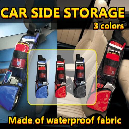 Car Seat Storage Net Bag Multi-Pocket Organizer Stowing Tidying Hanging Pocket Nylon Auto Sundries Holder Styling Accessories