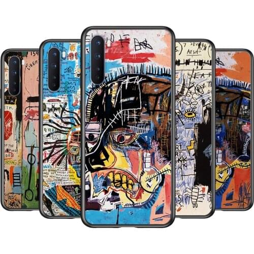 Jean Michel Basquiat Art Graffiti Silicone Cover For OnePlus Nord CE 2 N100 N10 9 9R 8T 8 7T 7 6T 6 5T Pro Black Soft Phone Case