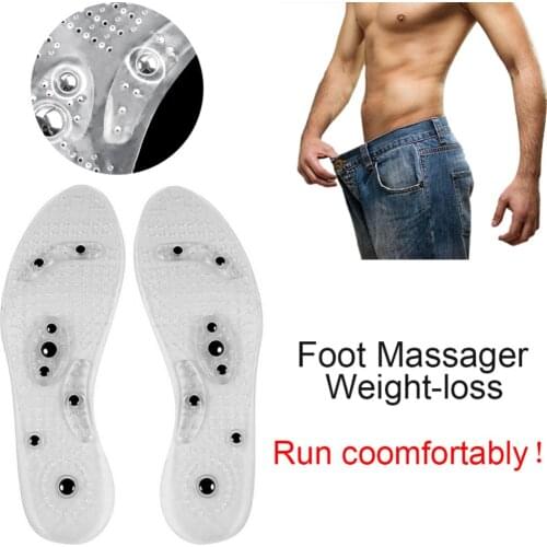Men Women Insoles For Shoes Massage Insoles Magnetic Acupoint Magnetotherapy Pads Shoes For Relax Slimming Breathable Shoes Pad