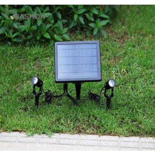One For Two Solar Led Lights Outdoor Waterproof Lamps Gardening In-ground Spotlights 3 Meters Long Lawn Light Control Lamp