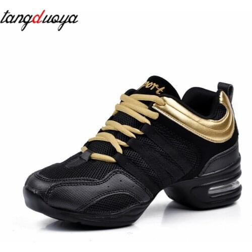 Dancing Shoes Sports Feature Modern Dance Jazz Shoes Soft Outsole Breath Dance Shoes Sneakers For Woman Practice Shoes