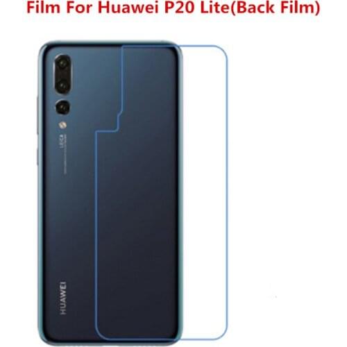 1/2/5/10 Pcs Ultra Thin Clear HD LCD Screen Protector Film With Cleaning Cloth Film For Huawei P20 Lite(Back Film)