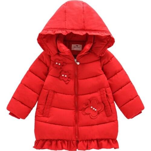 Girls Winter Cotton Padded Jacket 2020 New Clothes Children Fashion Thick Coat Winter Coveralls Clothes Kids Hooded Zipper