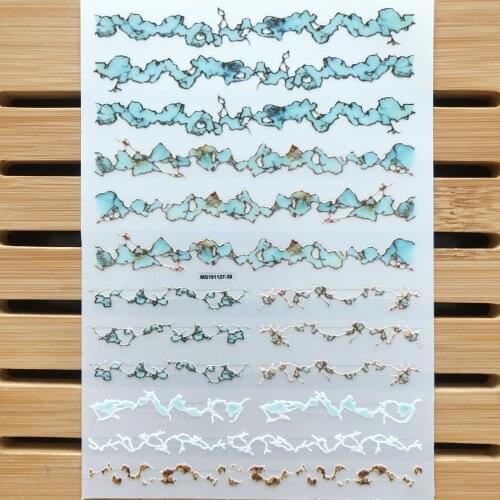 1pcs 3d Cracked Nail Slider Paper Decal Nail Art Decoration Manicure Sticker Gel DIY Crack Skills